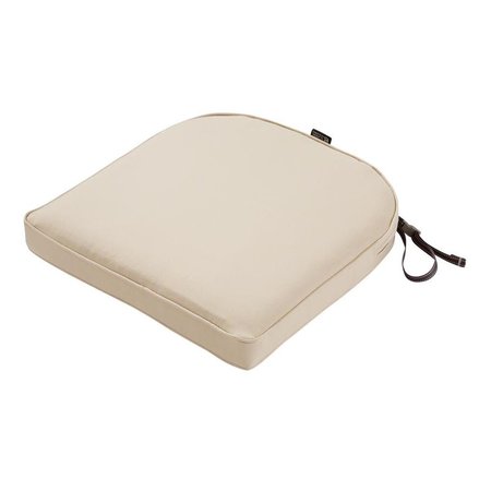 CLASSIC ACCESSORIES Montlake Fade Safe Antique Beige Contoured Outdoor Seat Cushion CL57542